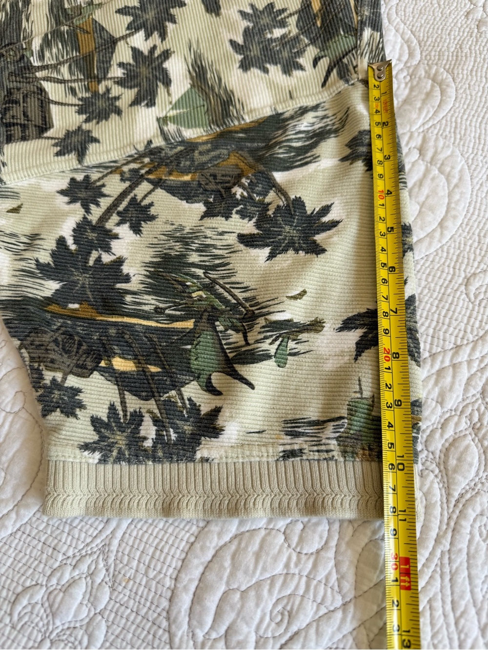 Vintage Tommy Bahama Men's 100% Cotton Island-Print Polo Shirt Sz Lg Knit Collar - Picture 7 of 10